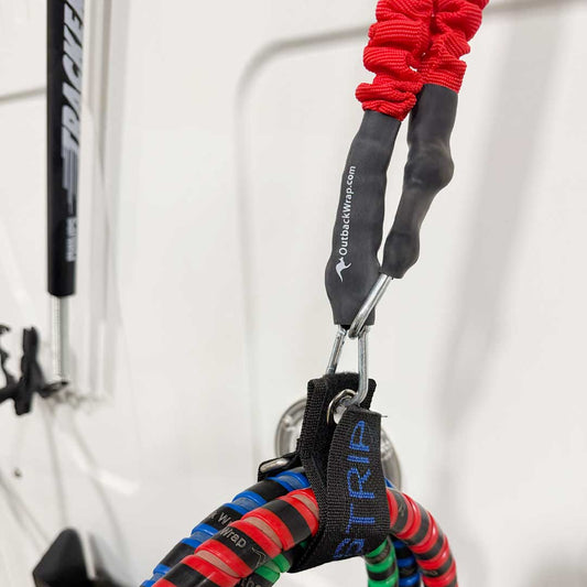 Stretchy Strap with Carabiner Hooks