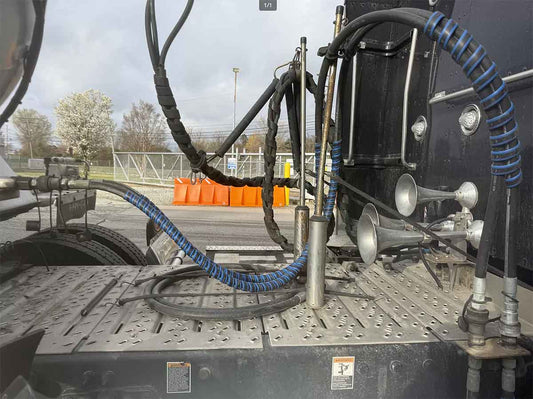 Anaconda Wrap on the lines of a semi truck. Can be used to prevent brake hose chafing.