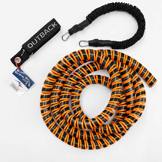 An air line protection kit for semi trucks featuring an orange spiral hose wrap.