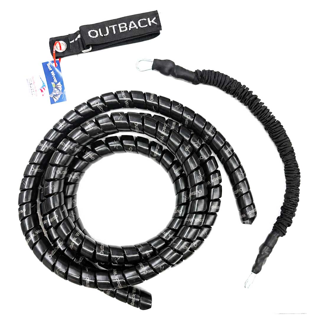 The Outback Wrap Semi Truck Hose Bundle Kit is a complete hose management solution designed to protect, secure, and elevate your semi truck's air hoses and electrical cables. 