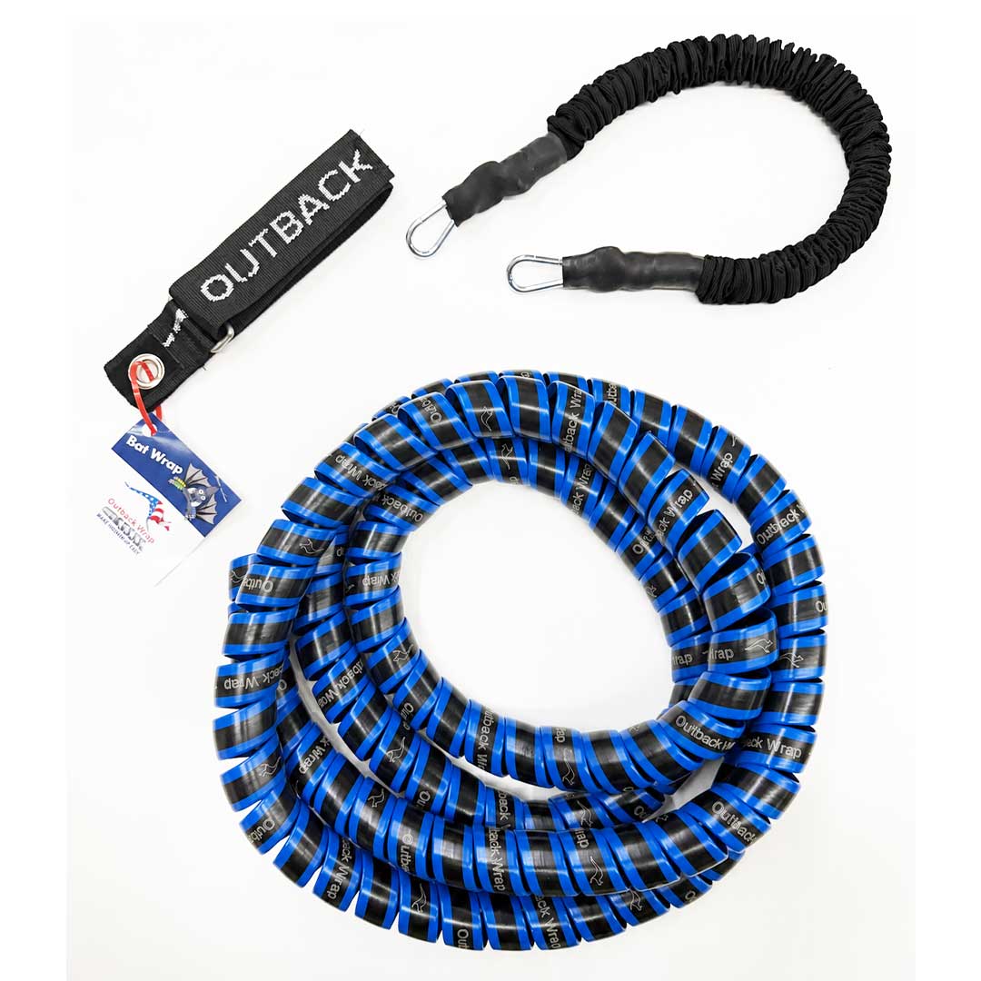 Protect Rubber Brake Hose & Prevent Brake Hose Chafing with this Outback Wrap Truck Hose Bundle Kit with blue Anaconda Wrap.
