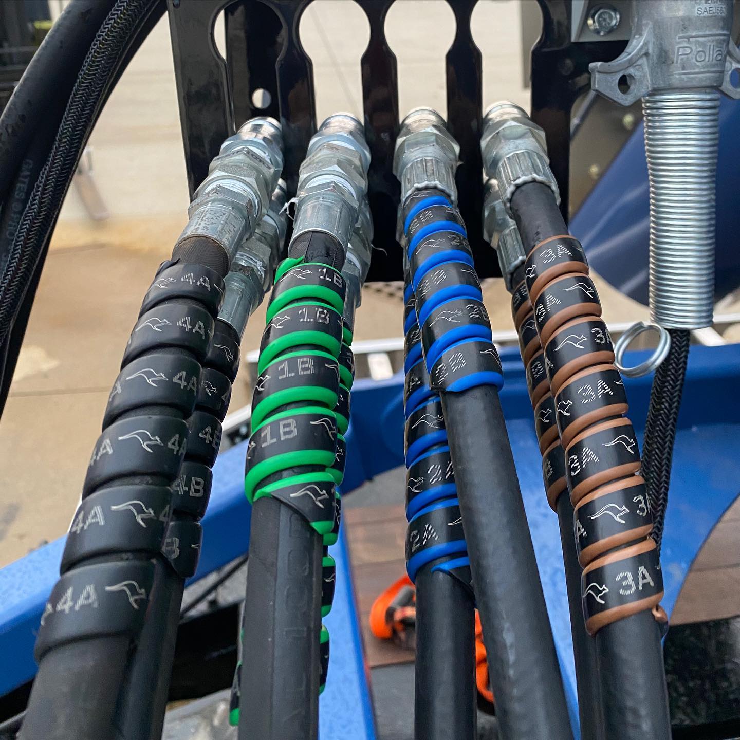 Outback Wrap Hydraulic Hose Marker 4_Pair pack for Remotes 1-4.