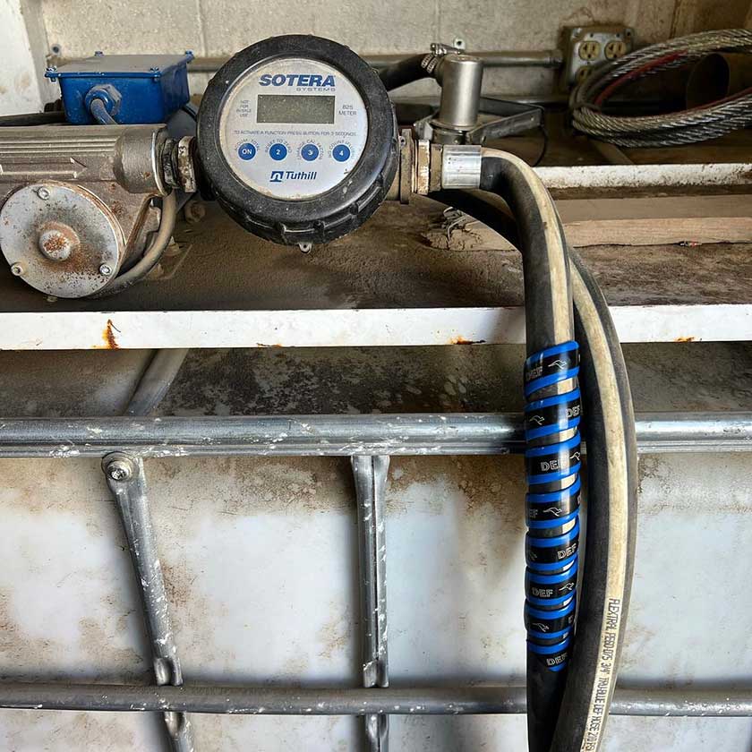 Fuel Finder in blue for identifying DEF diesel.