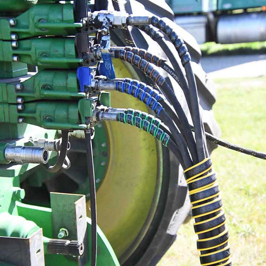 Outback Wrap Starter Packs contain a 4-pair hydraulic hose marker and a hose tamer in your choice of color.