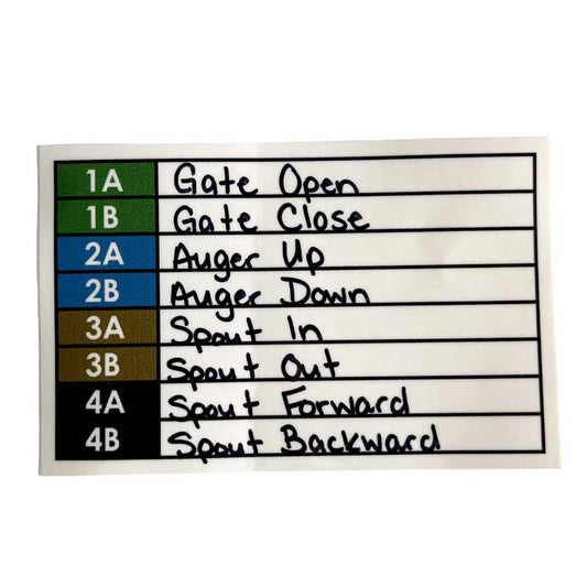 hydraulic hose identification stickers for use with outback wrap hydraulic hose markers